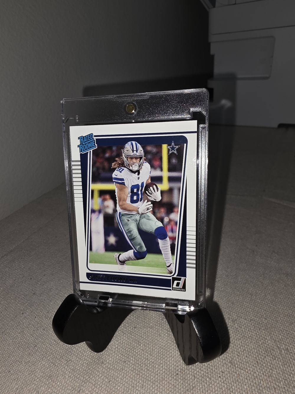 Panini Football Trading Card - Blue White Silver